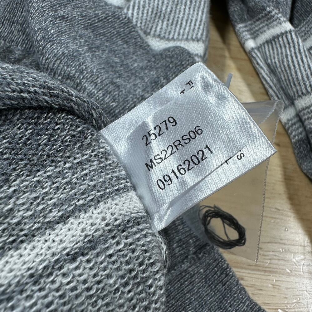 Peter Millar NWOT Keys Striped Linen and Merino Wool Blend Sweater Gray Size M - Picture 6 of 8